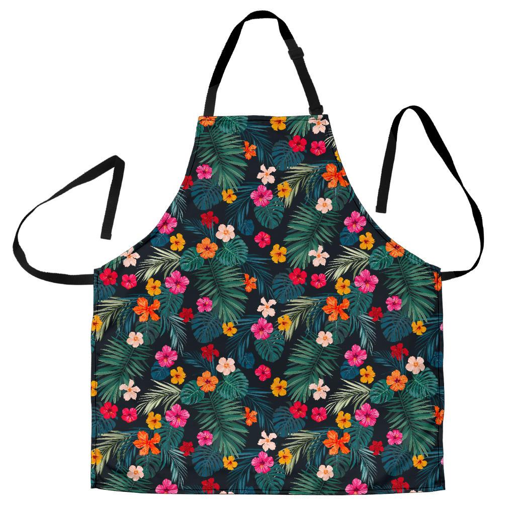 Tropical Flowers Hawaii Pattern Print Men's Apron