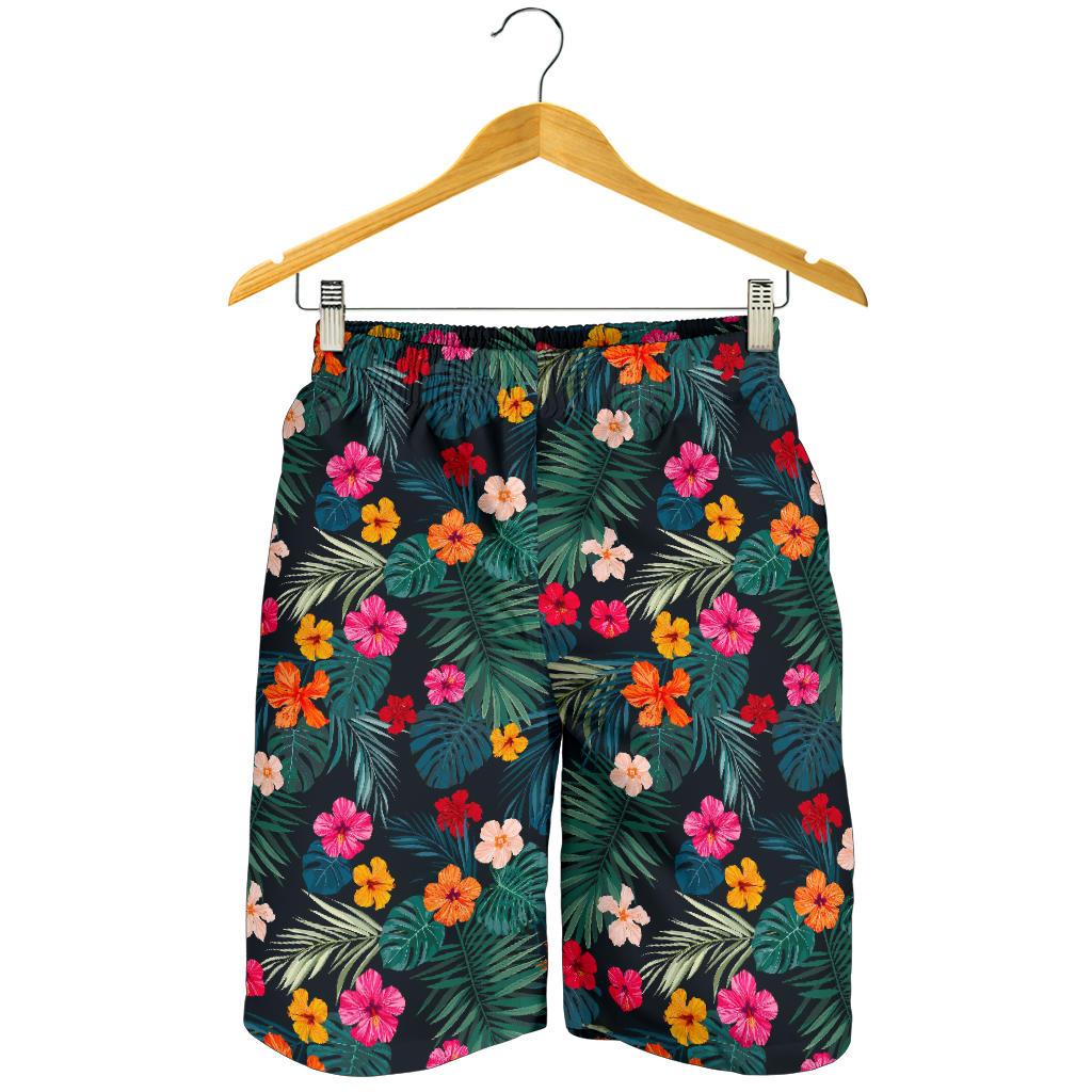 Tropical Flowers Hawaii Pattern Print Men's Shorts