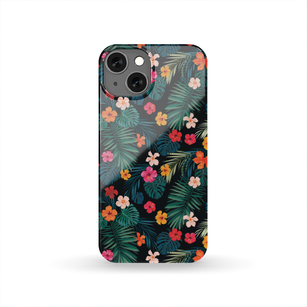 Tropical Flowers Hawaii Pattern Print Phone Case