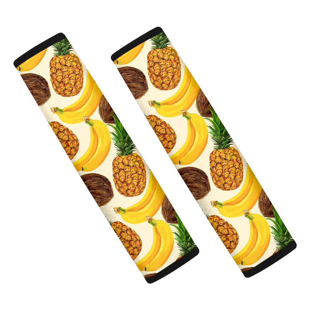 Tropical Fruits Pattern Print Car Seat Belt Covers