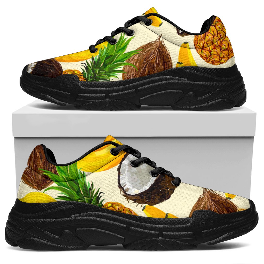 Tropical Fruits Pattern Print Chunky Sneakers