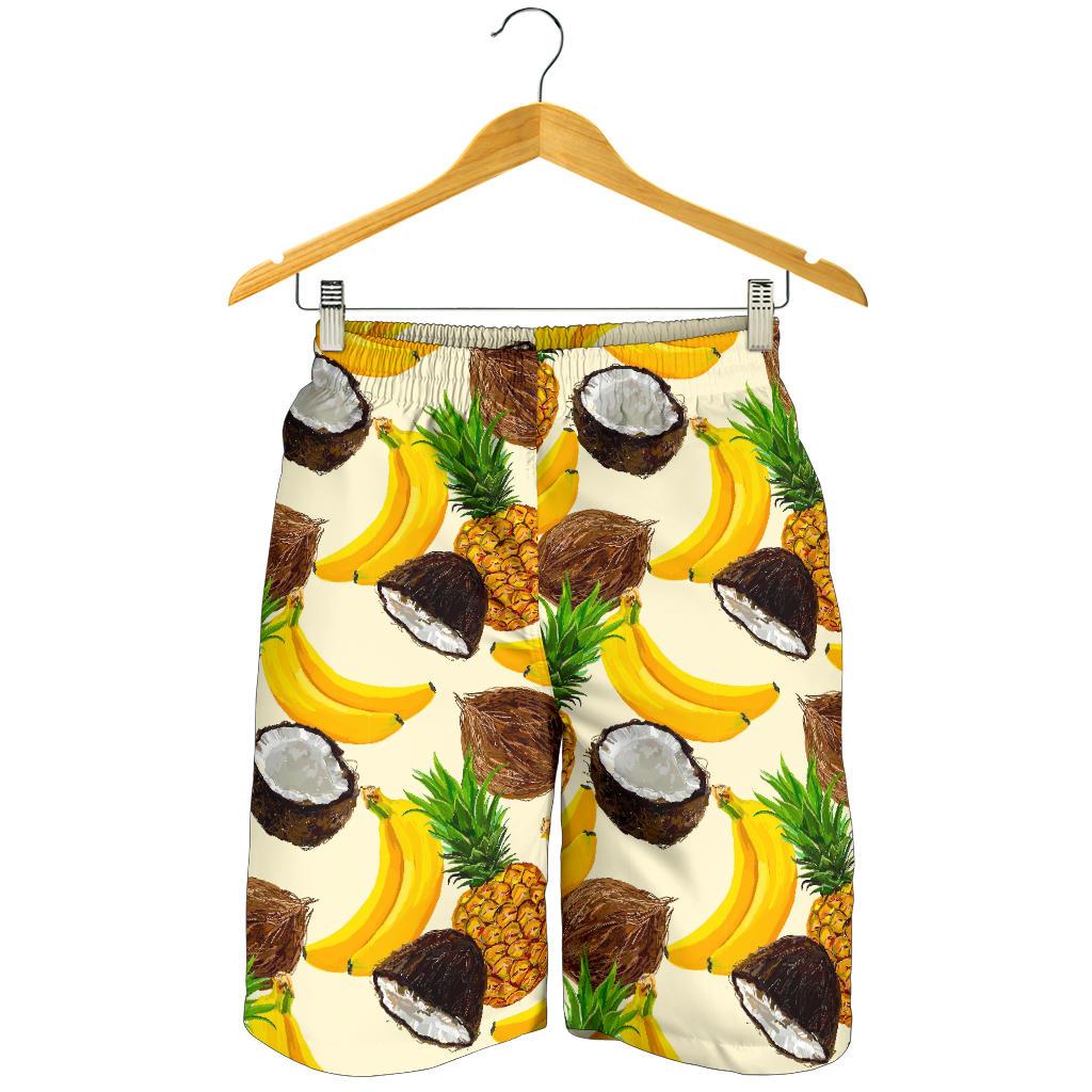 Tropical Fruits Pattern Print Men's Shorts