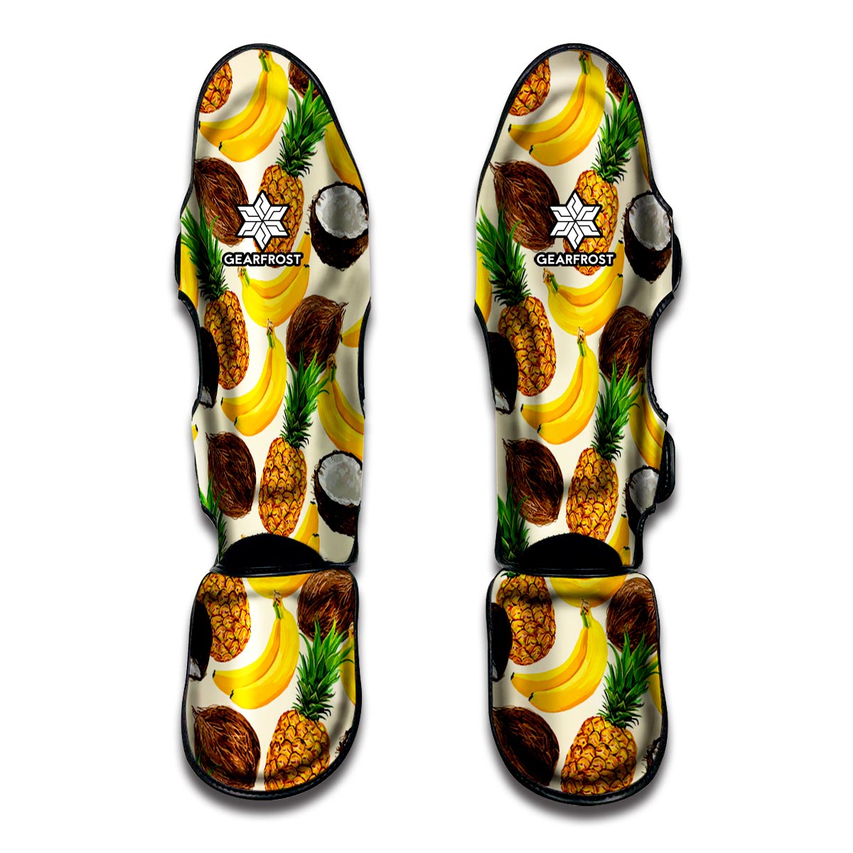 Tropical Fruits Pattern Print Muay Thai Shin Guards