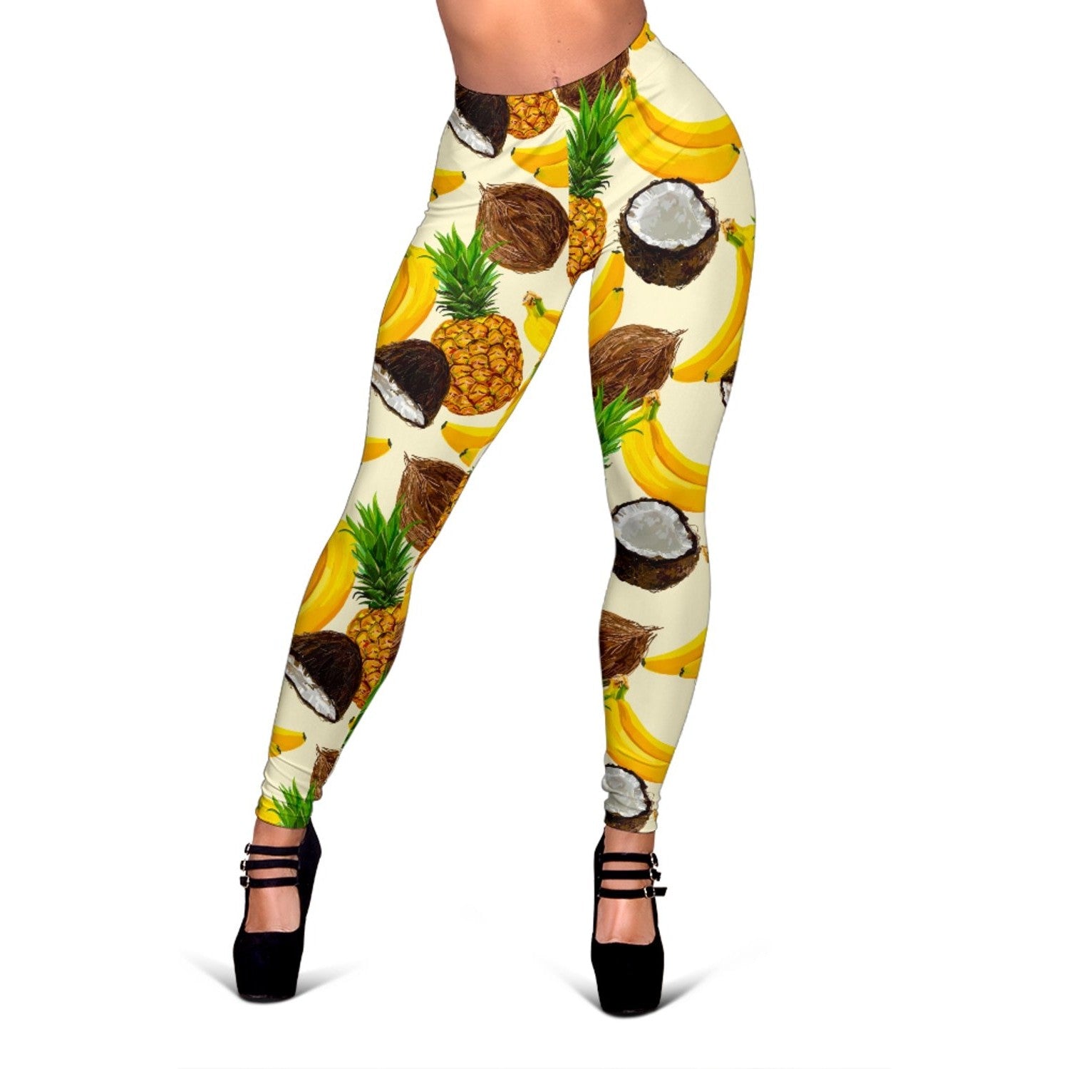 Tropical Fruits Pattern Print Women's Leggings