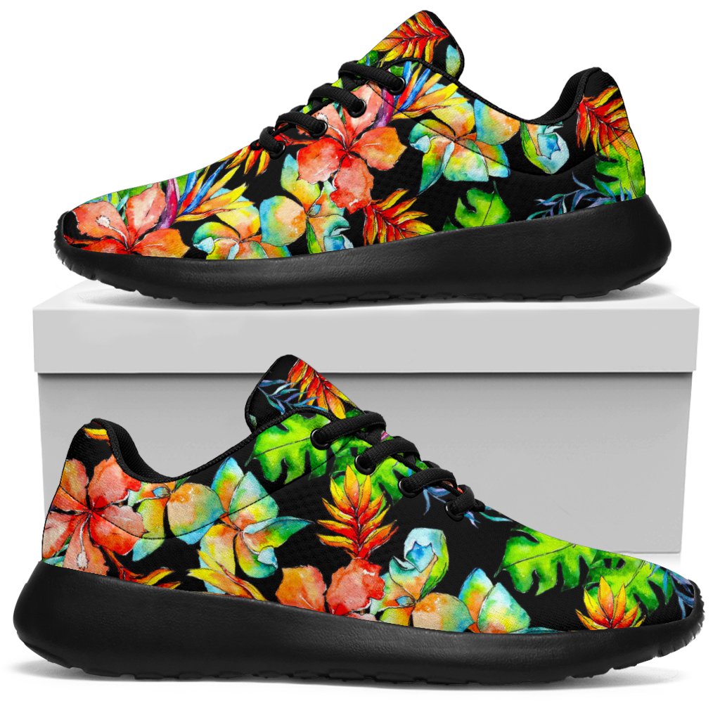 Tropical Hawaii Flowers Pattern Print Sport Sneakers