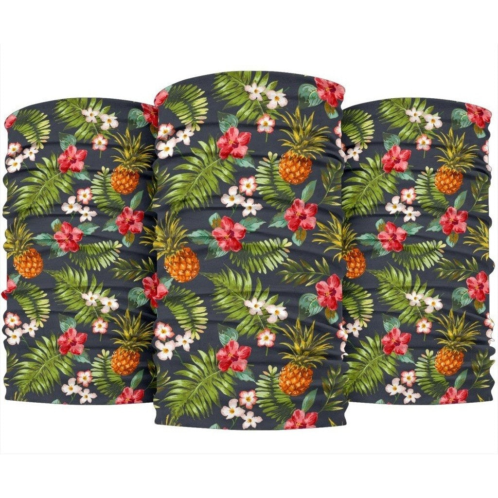 Tropical Hawaii Pineapple Pattern Print 3-Pack Bandanas