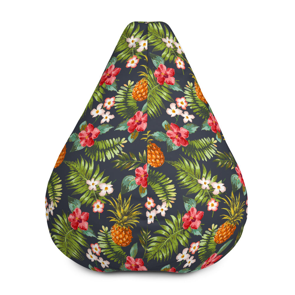 Tropical Hawaii Pineapple Pattern Print Bean Bag Cover