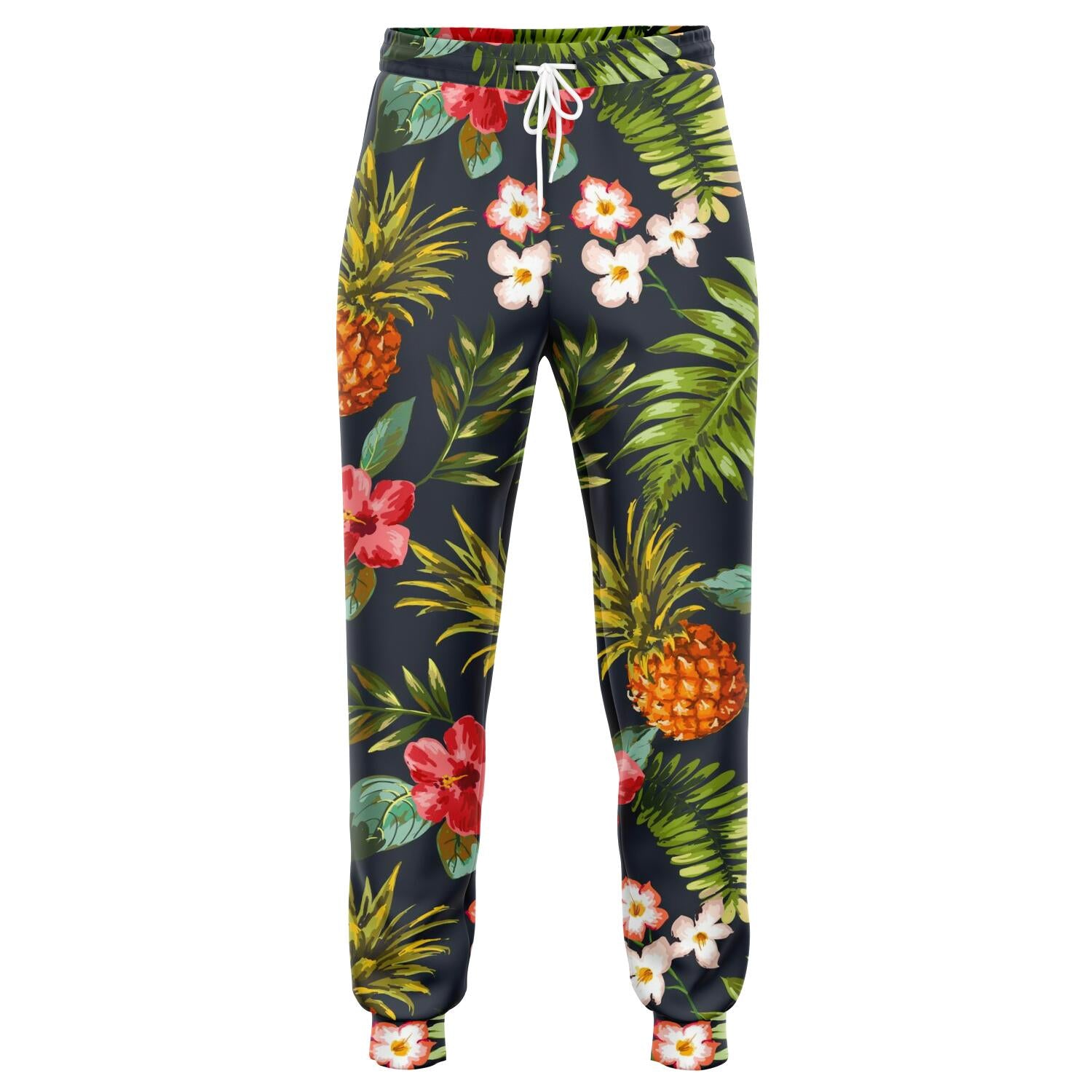 Tropical Hawaii Pineapple Pattern Print Jogger Pants