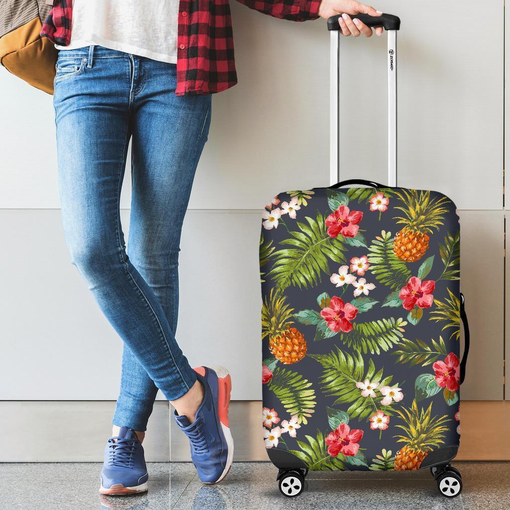 Tropical Hawaii Pineapple Pattern Print Luggage Cover