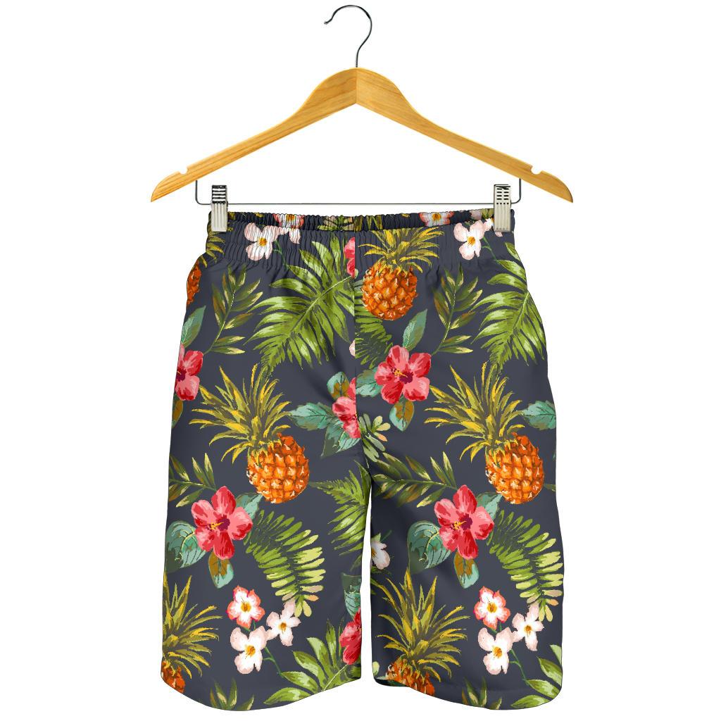 Tropical Hawaii Pineapple Pattern Print Men's Shorts