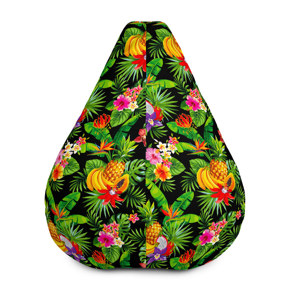 Tropical Hawaiian Fruits Pattern Print Bean Bag Cover