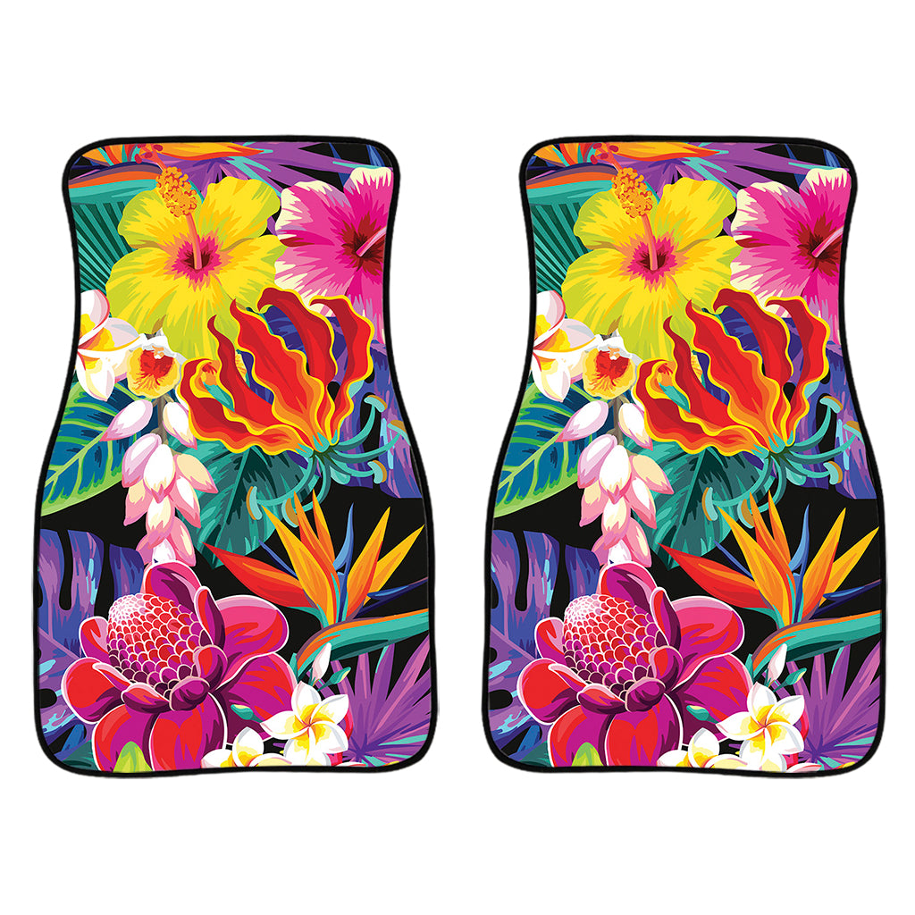 Tropical Hummingbird Print Front Car Floor Mats