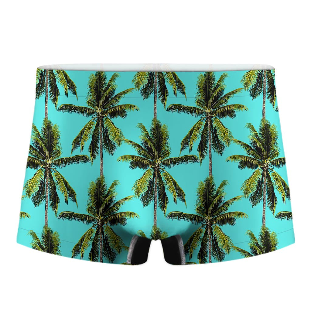 Tropical Palm Tree Pattern Print Men's Boxer Briefs