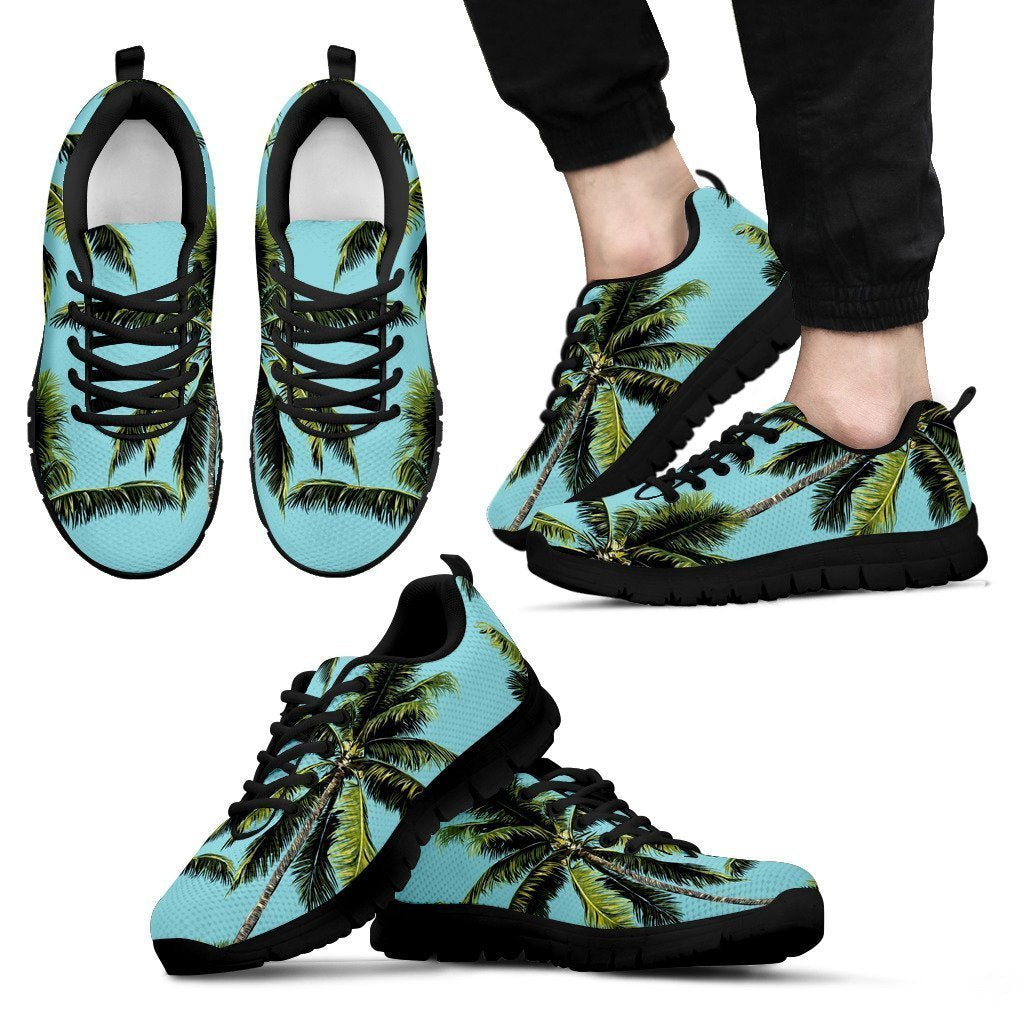 Tropical Palm Tree Pattern Print Men's Sneakers