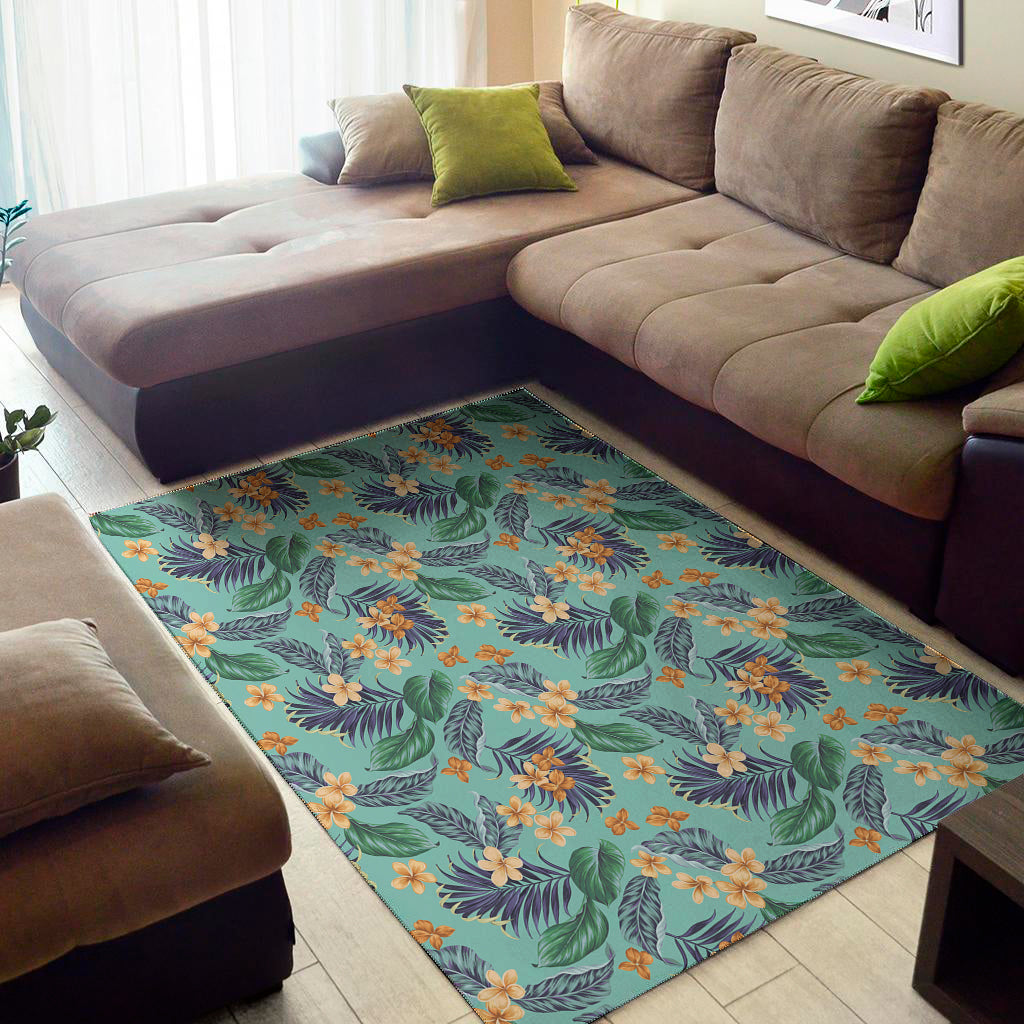 Vintage Hawaiian Aloha Pattern Print Area Rug