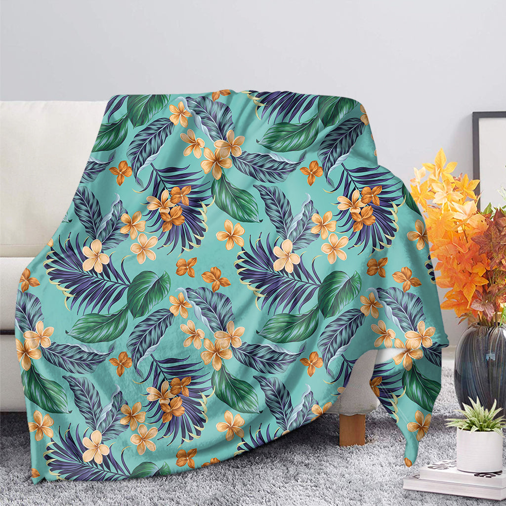 Vintage Hawaiian Aloha Pattern Print Blanket