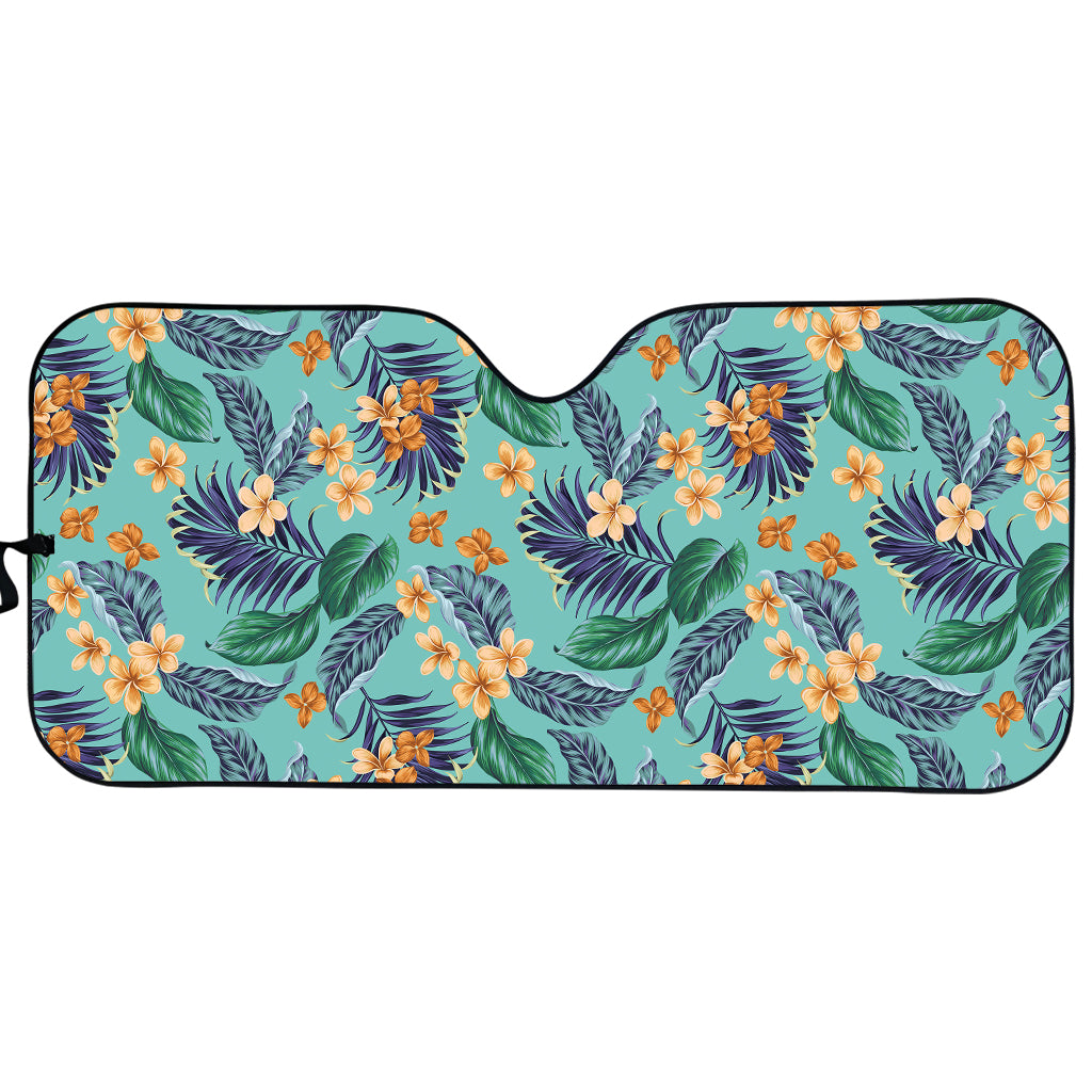 Vintage Hawaiian Aloha Pattern Print Car Sun Shade