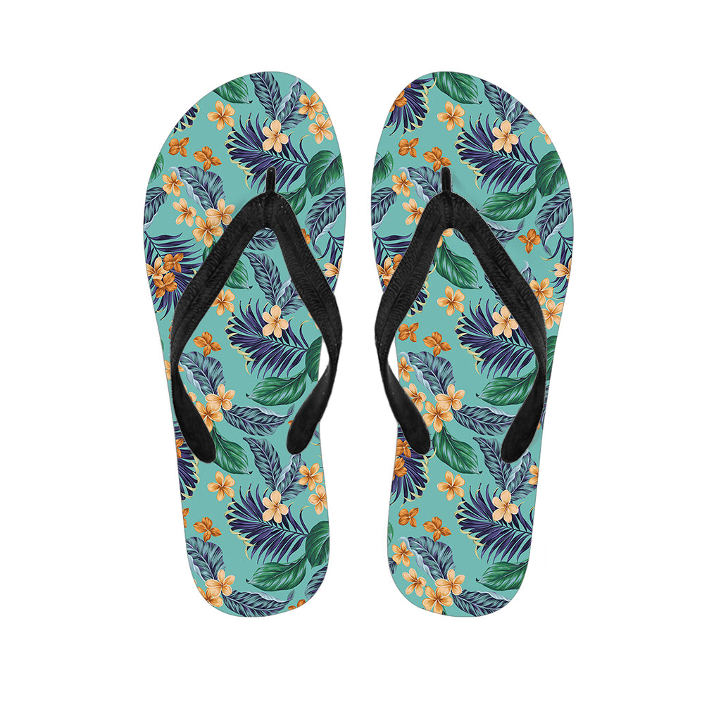 Vintage Hawaiian Aloha Pattern Print Flip Flops