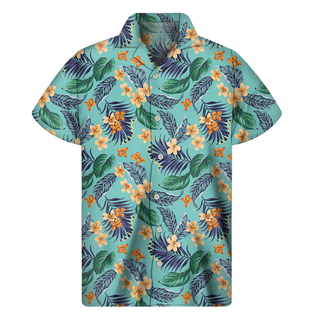 Vintage Hawaiian Aloha Pattern Print Men's Short Sleeve Shirt