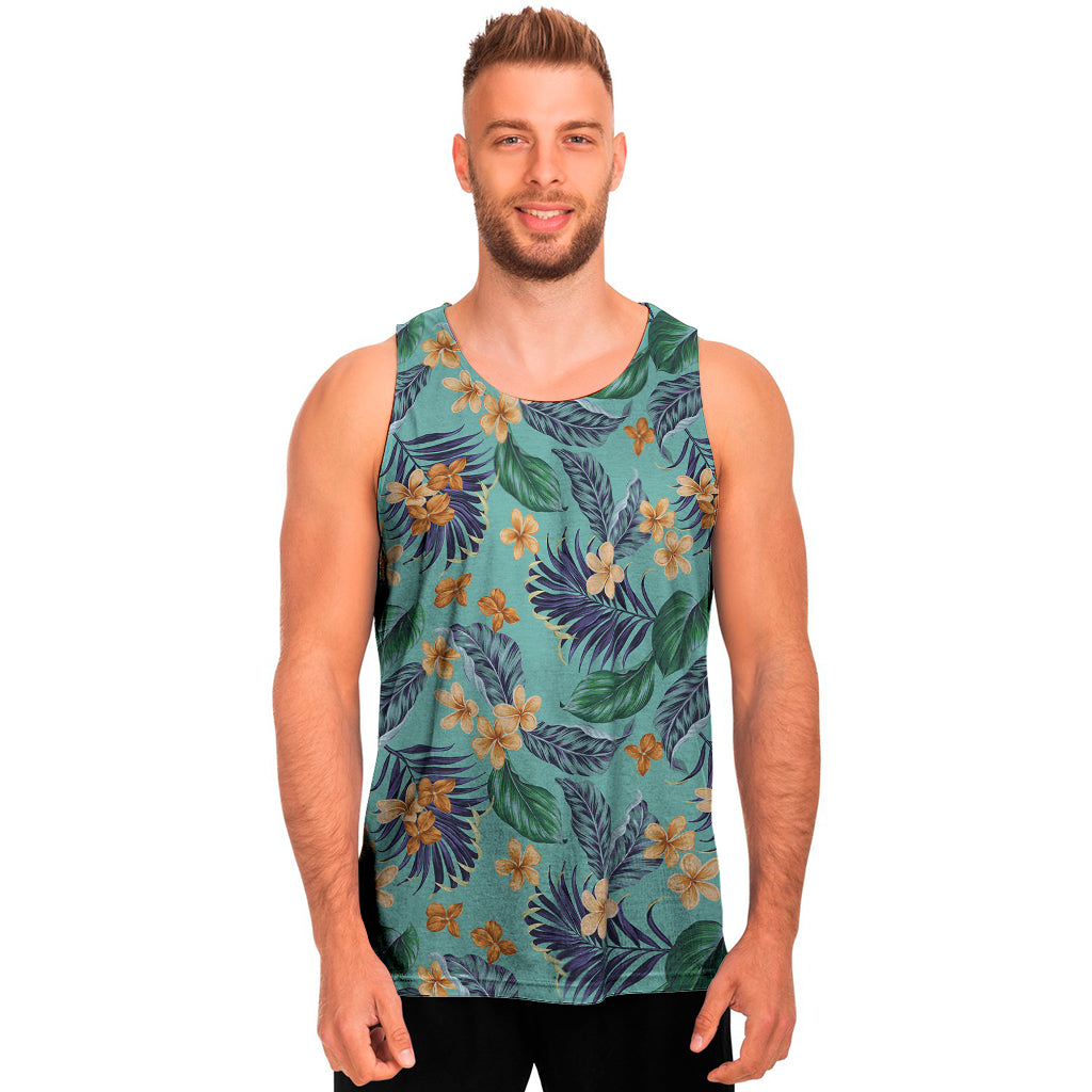 Vintage Hawaiian Aloha Pattern Print Men's Tank Top