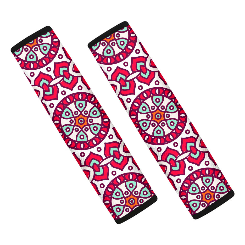 Vintage Indian Mandala Print Car Seat Belt Covers