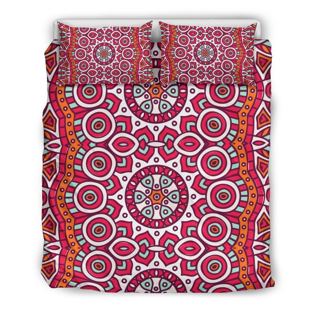 Vintage Indian Mandala Print Duvet Cover Bedding Set