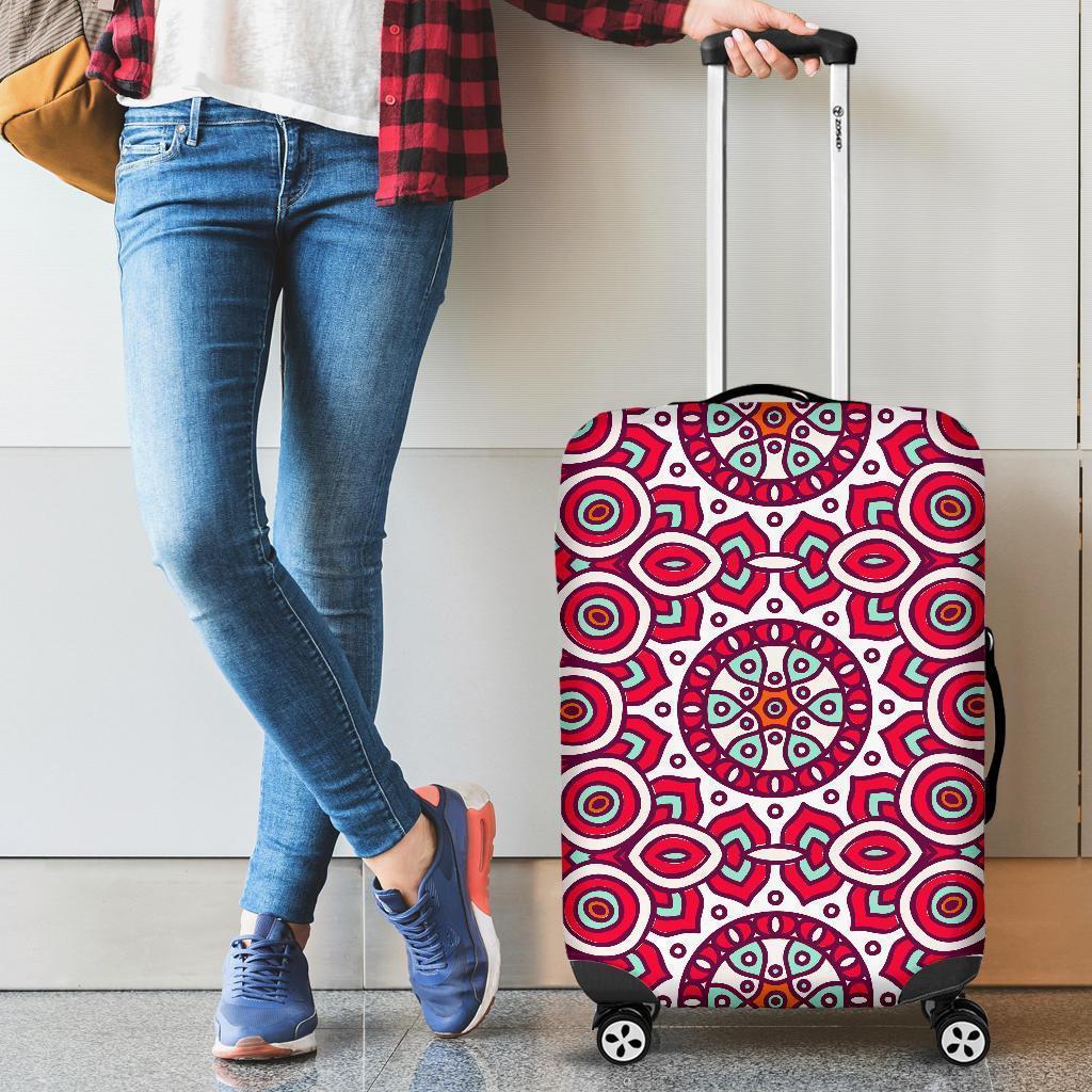 Vintage Indian Mandala Print Luggage Cover