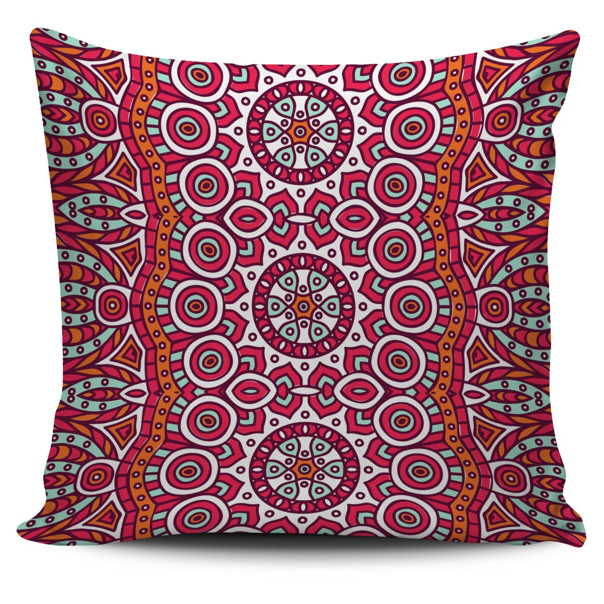 Vintage Indian Mandala Print Pillow Cover