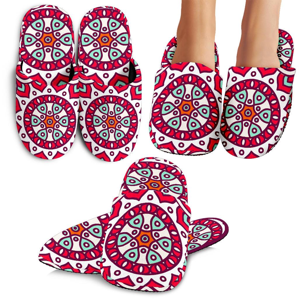 Vintage Indian Mandala Print Slippers