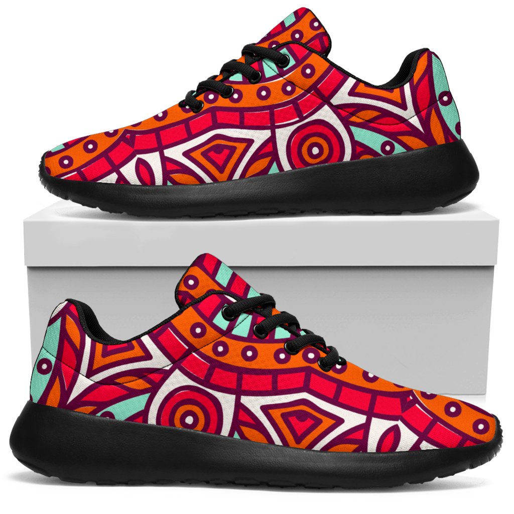 Vintage Indian Mandala Print Sport Sneakers