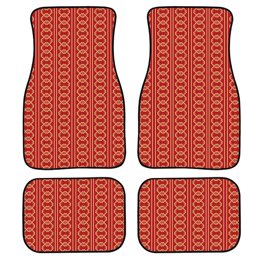 Vintage Japanese Pattern Print Front and Back Car Floor Mats