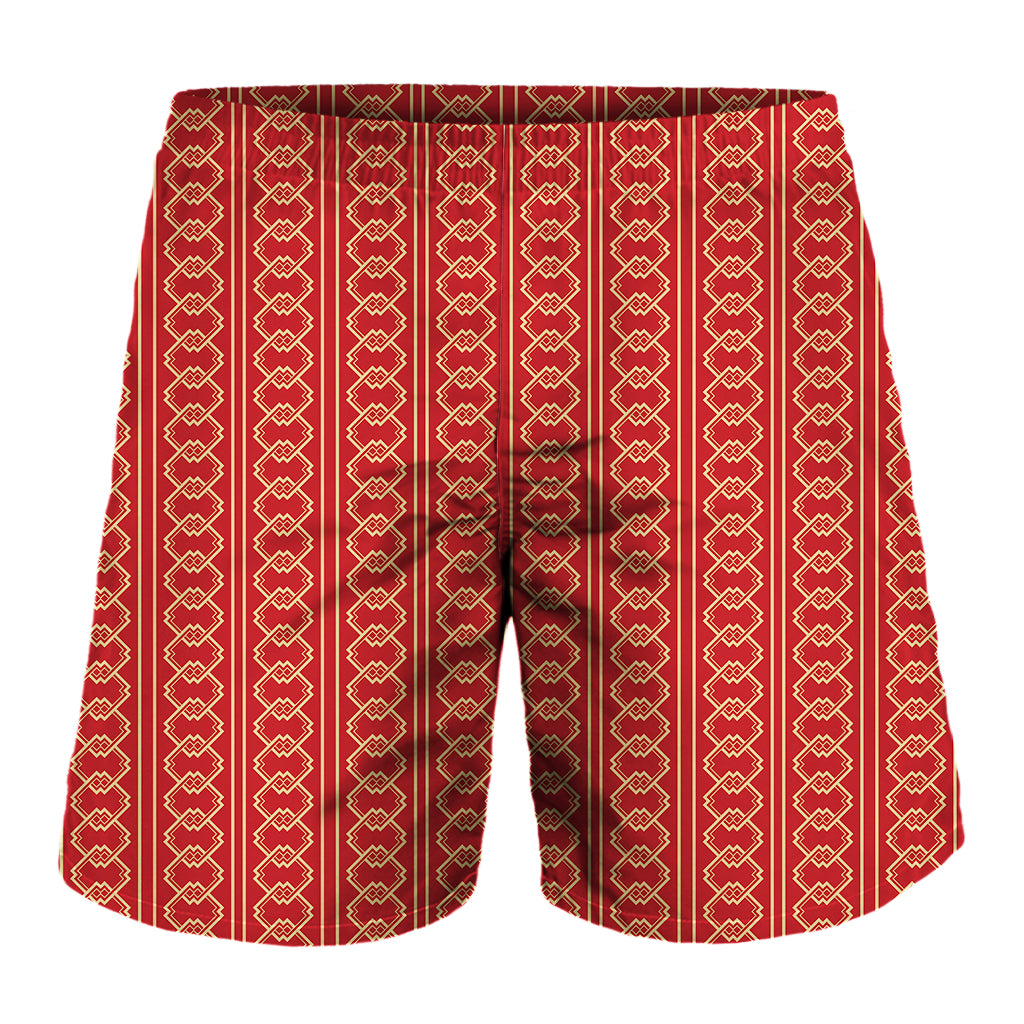 Vintage Japanese Pattern Print Men's Shorts