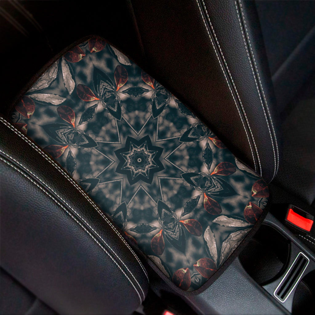 Vintage Kaleidoscope Print Car Center Console Cover