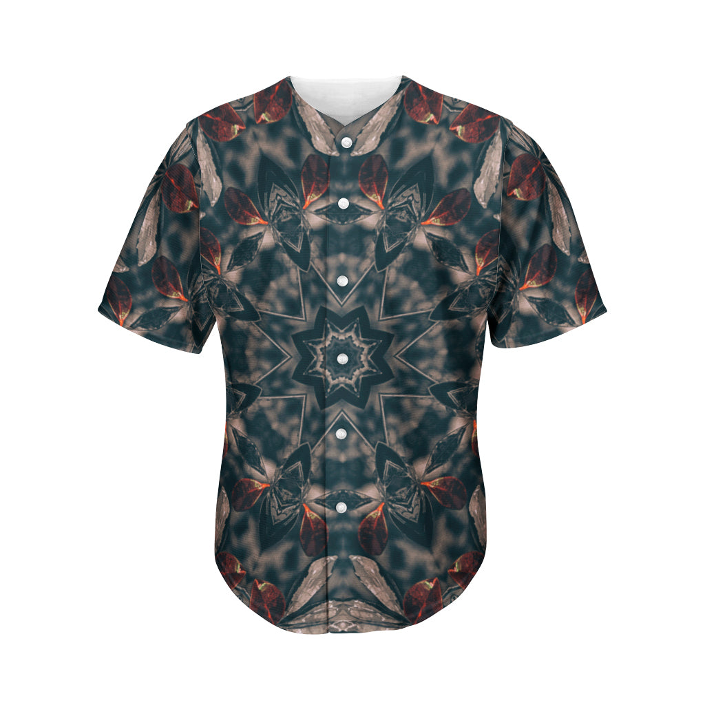 Vintage Kaleidoscope Print Men's Baseball Jersey