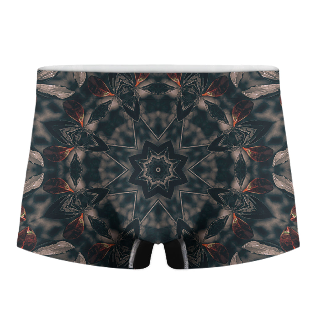 Vintage Kaleidoscope Print Men's Boxer Briefs