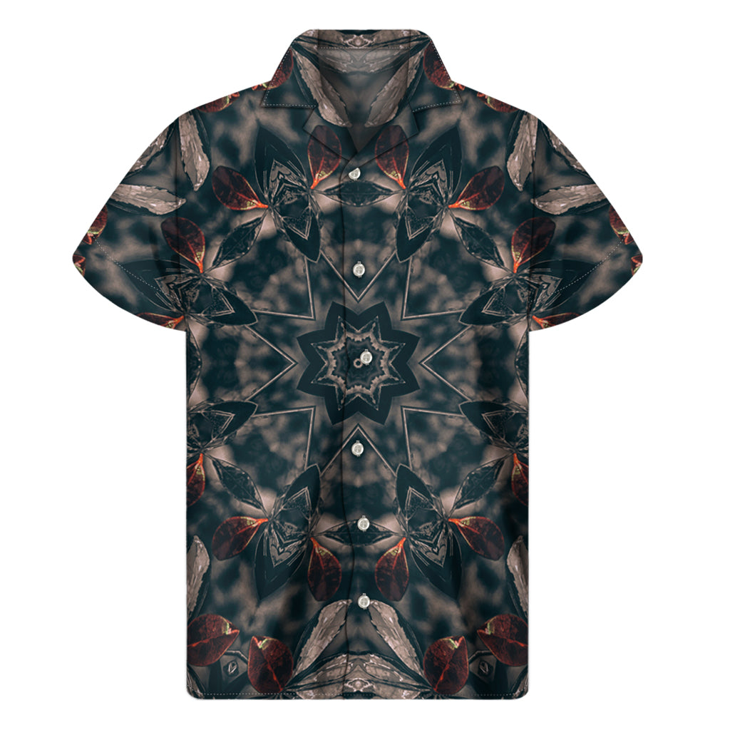 Vintage Kaleidoscope Print Men's Short Sleeve Shirt