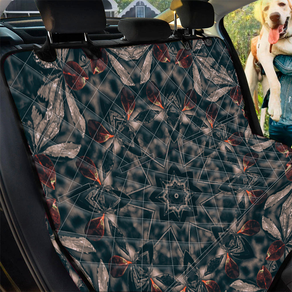 Vintage Kaleidoscope Print Pet Car Back Seat Cover