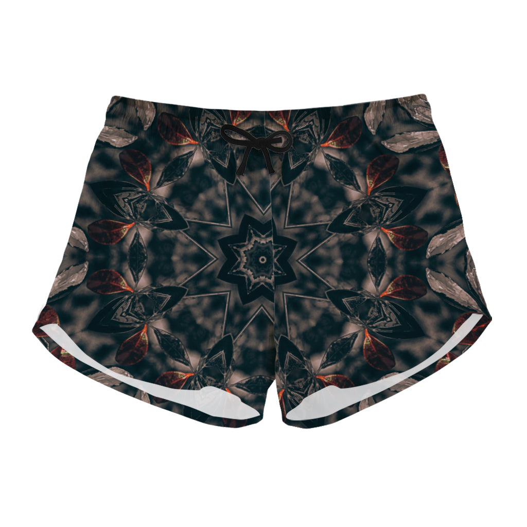 Vintage Kaleidoscope Print Women's Shorts