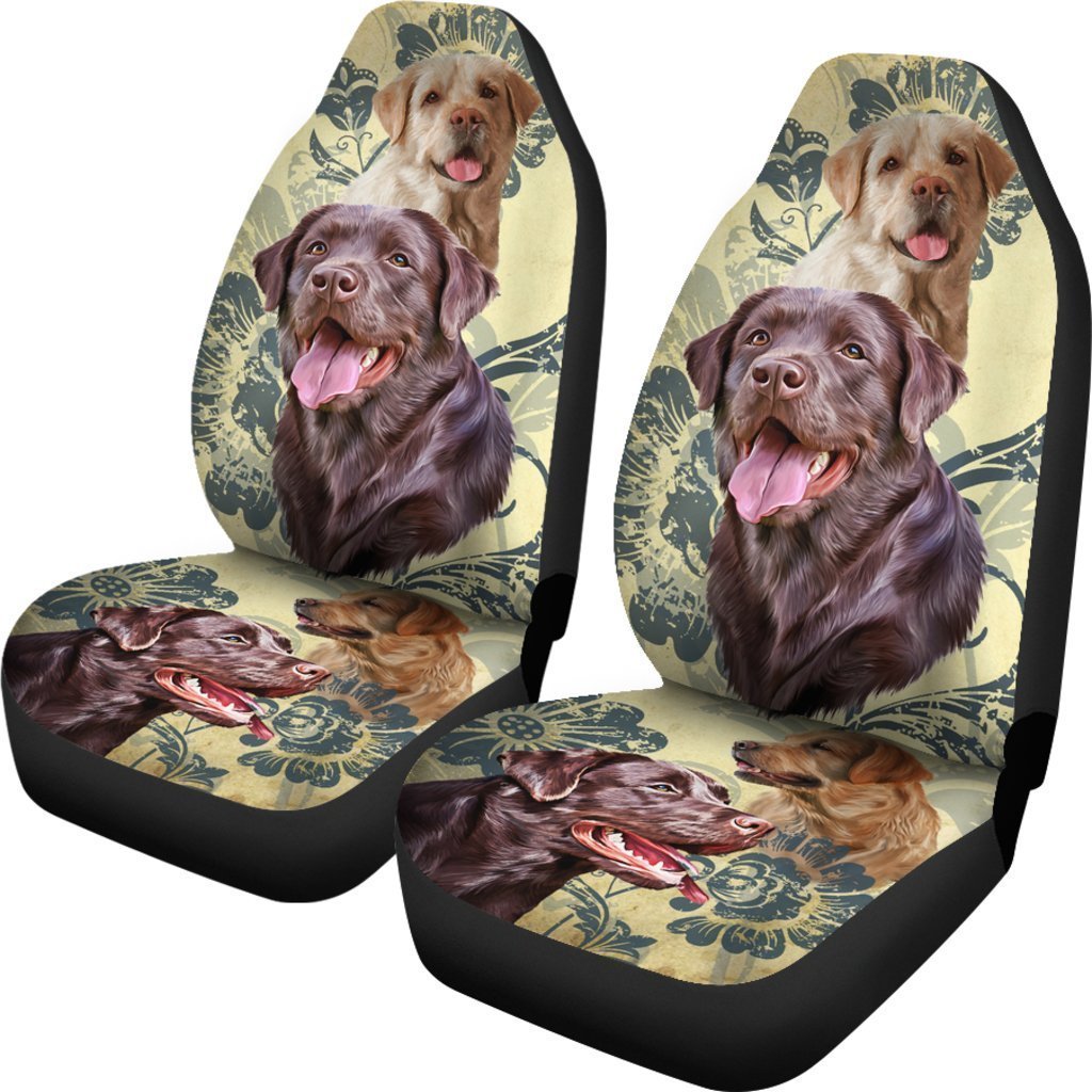 Vintage Labrador Universal Fit Car Seat Covers