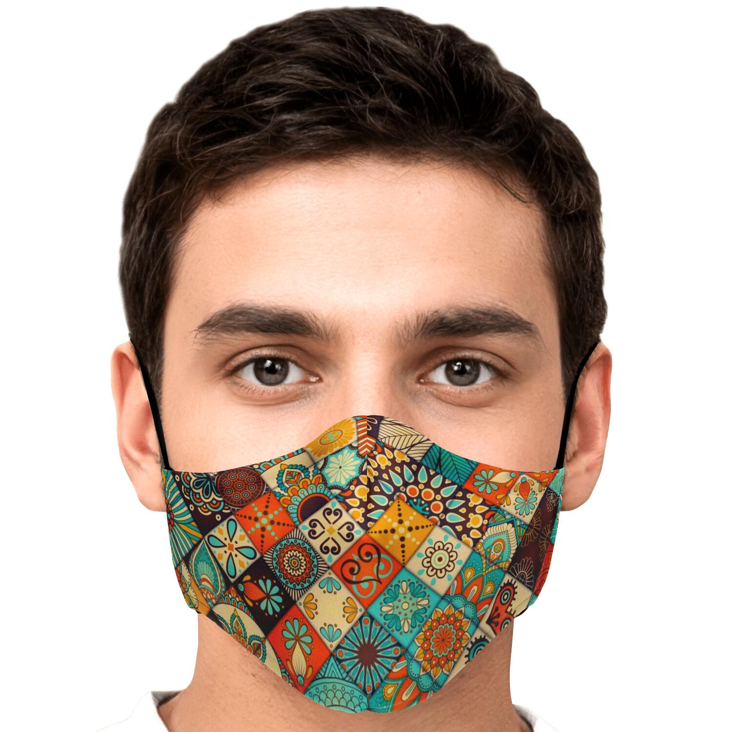 Vintage Mandala Bohemian Pattern Print Face Mask