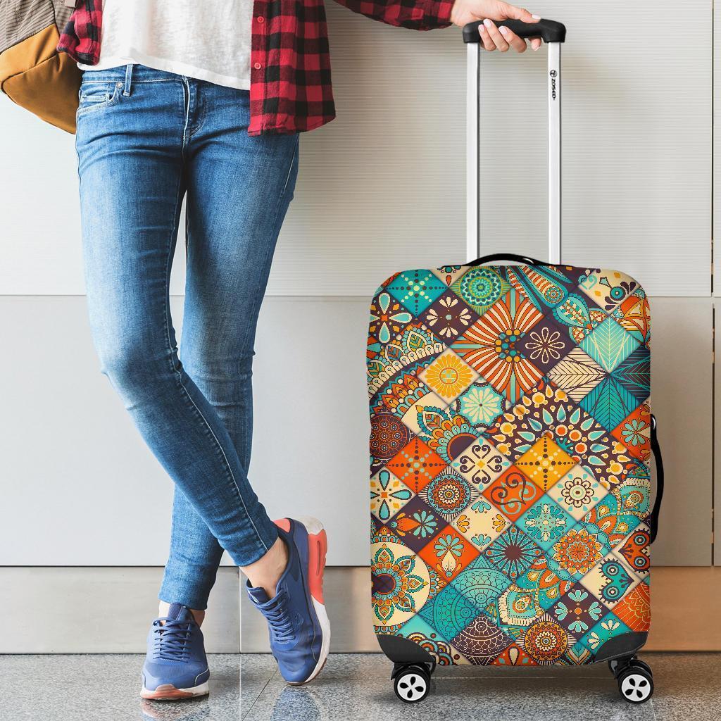 Vintage Mandala Bohemian Pattern Print Luggage Cover