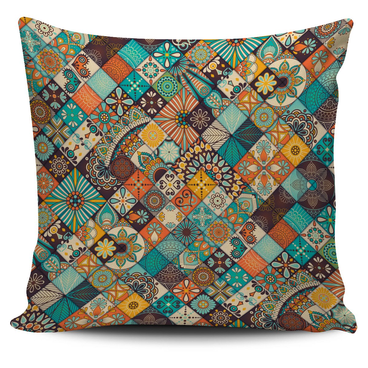 Vintage Mandala Bohemian Pattern Print Pillow Cover