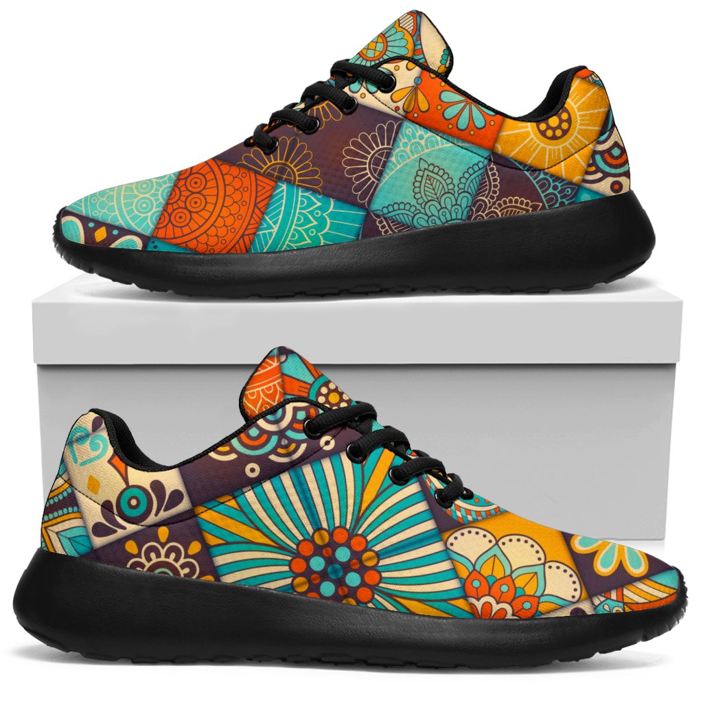 Vintage Mandala Bohemian Pattern Print Sport Sneakers