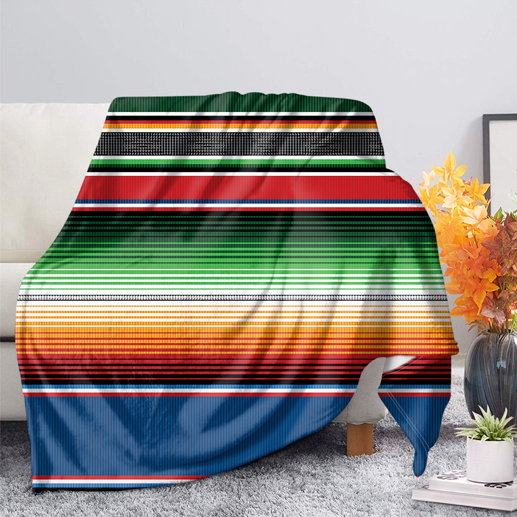 Vintage Mexican Blanket Pattern Print Blanket