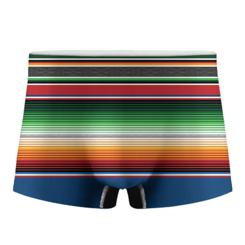 Vintage Mexican Blanket Pattern Print Men's Boxer Briefs