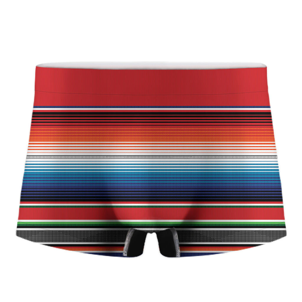 Vintage Mexican Serape Pattern Print Men's Boxer Briefs