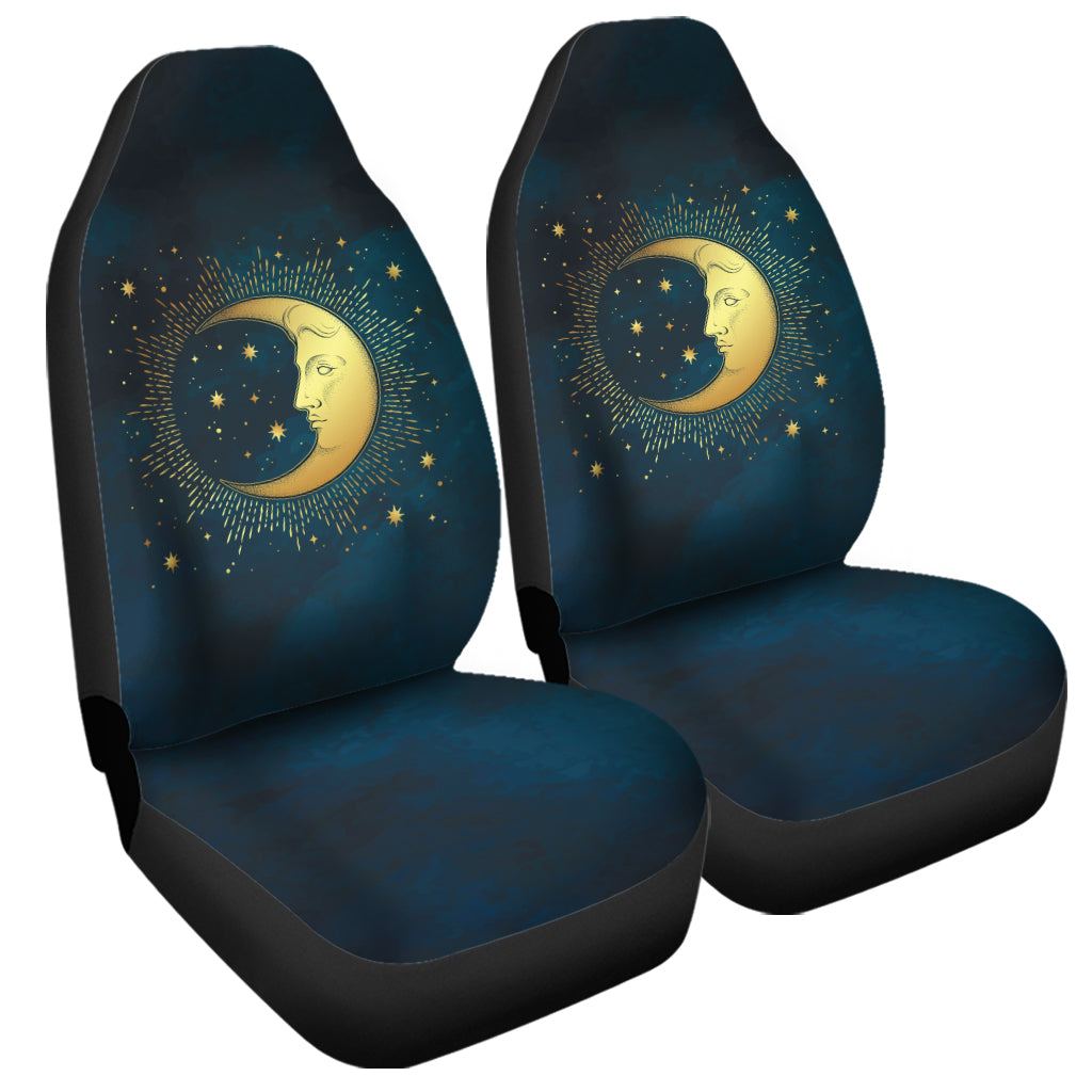 Vintage Moon And Sun Print Universal Fit Car Seat Covers