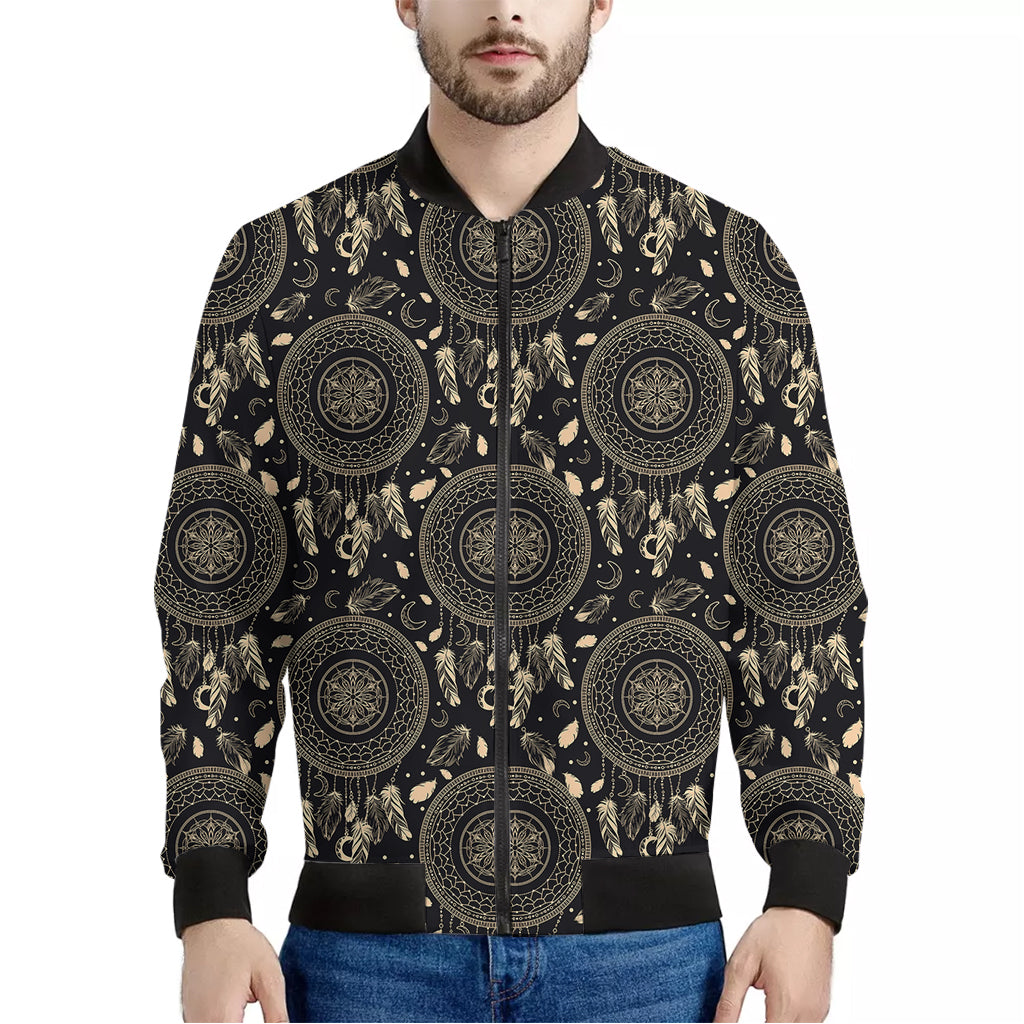 Vintage Native Dream Catcher Print Men's Bomber Jacket