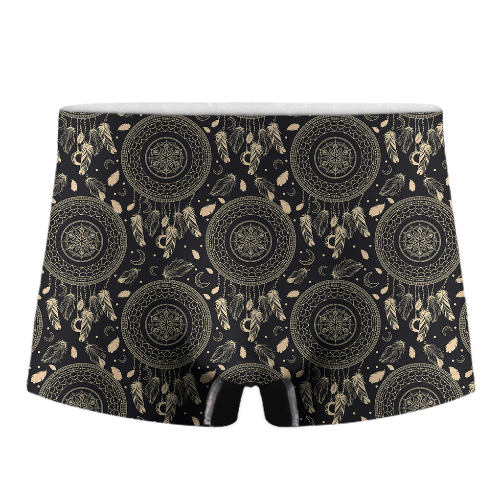 Vintage Native Dream Catcher Print Men's Boxer Briefs