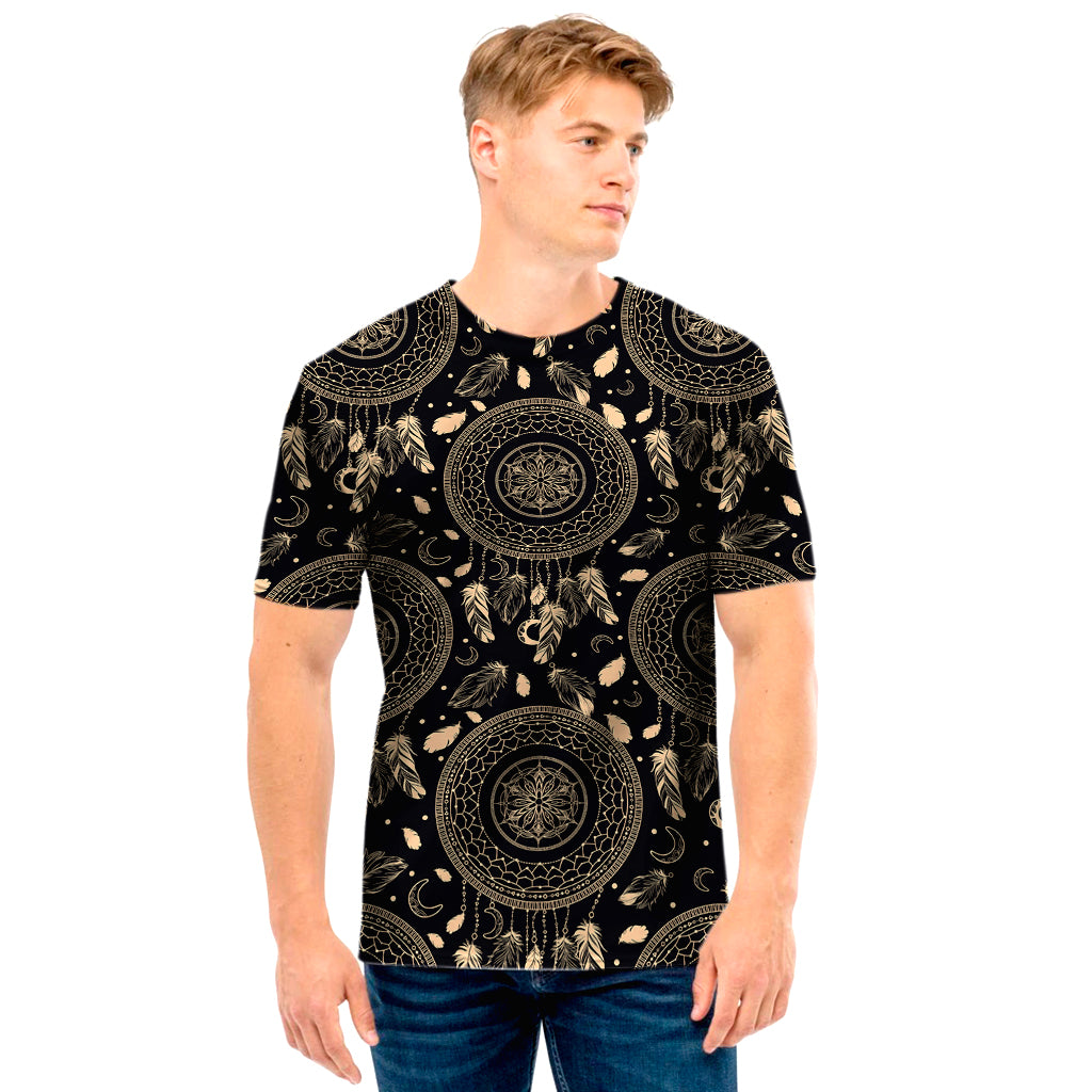 Vintage Native Dream Catcher Print Men's T-Shirt